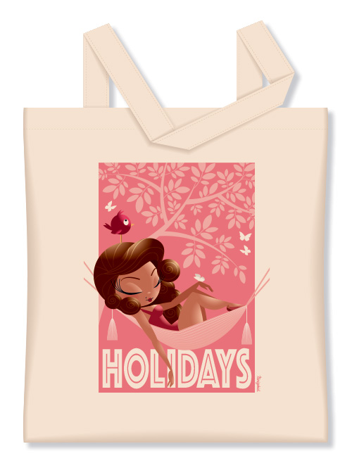 Tote bag Holidays