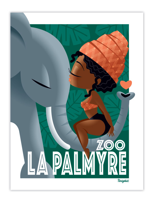 Carte postale Zoo de La Palmyre