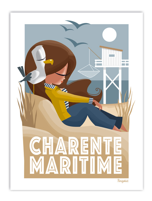 Carte postale Charente-Maritime carrelet