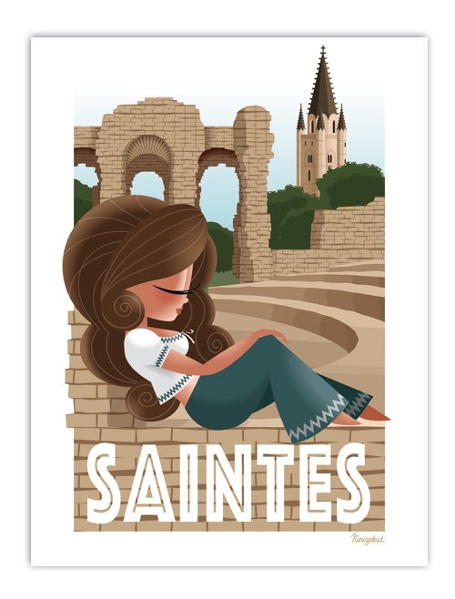 Carte postale Saintes