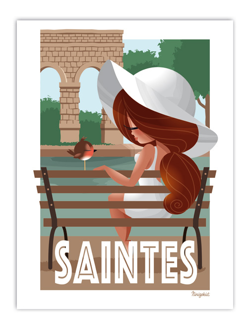 Carte postale Saintes
