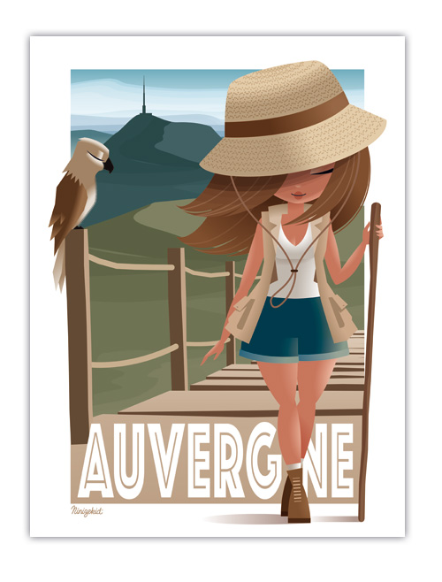 Carte postale Auvergne générique