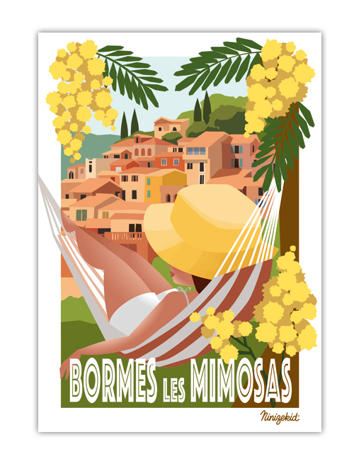 Affiche Bormes-les-Mimosas