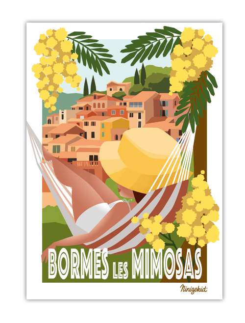 Carte postale Bormes-les-Mimosas