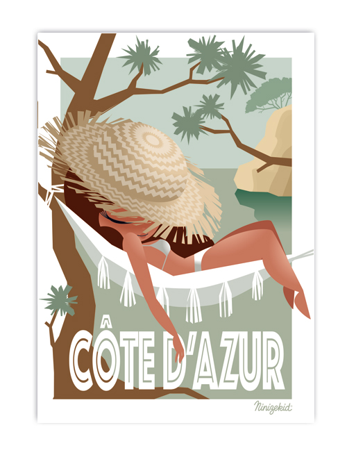 Affiche Côte d'Azur