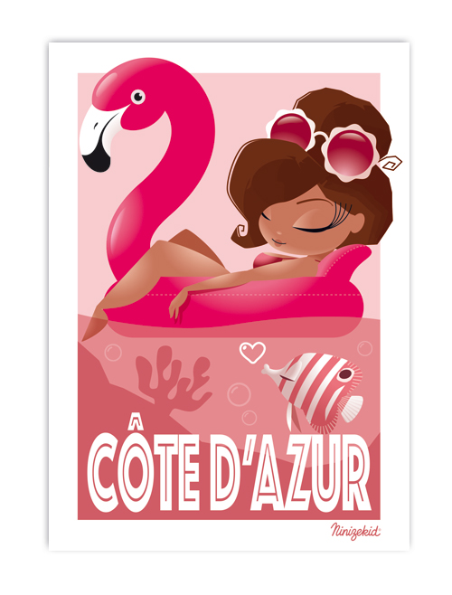 Affiche Côte d'Azur