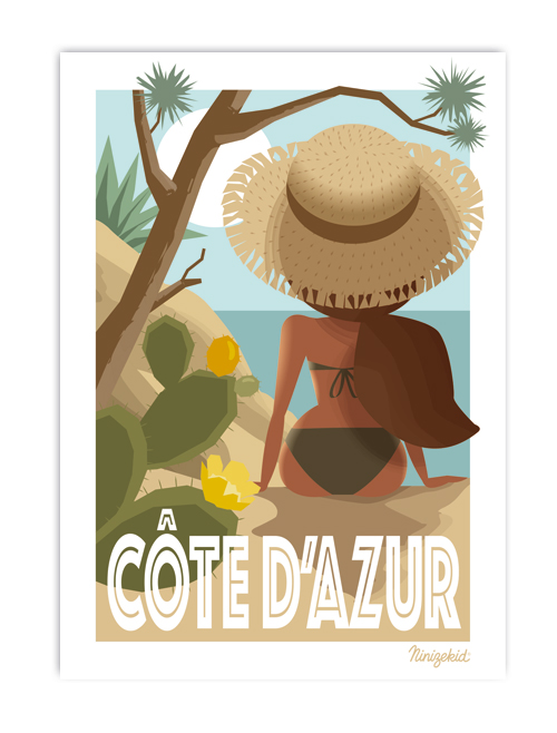 Affiche Côte d'Azur