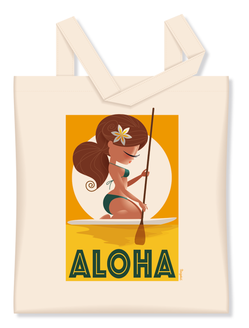 Tote bag Aloha surf