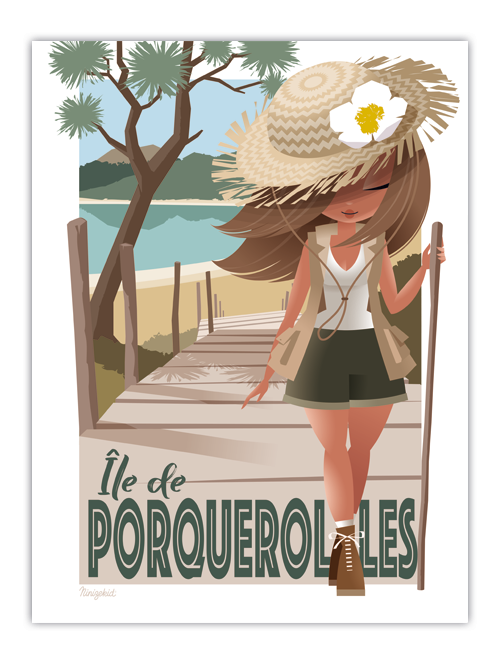 Affiche Ile de Porquerolles