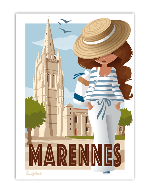 Carte postale Marennes