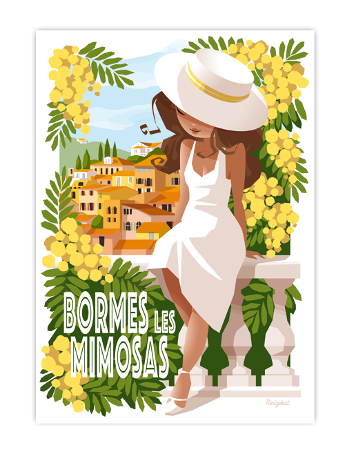Affiche Bormes-les-Mimosas