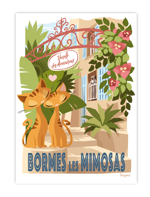 Affiche Bormes-les-Mimosas